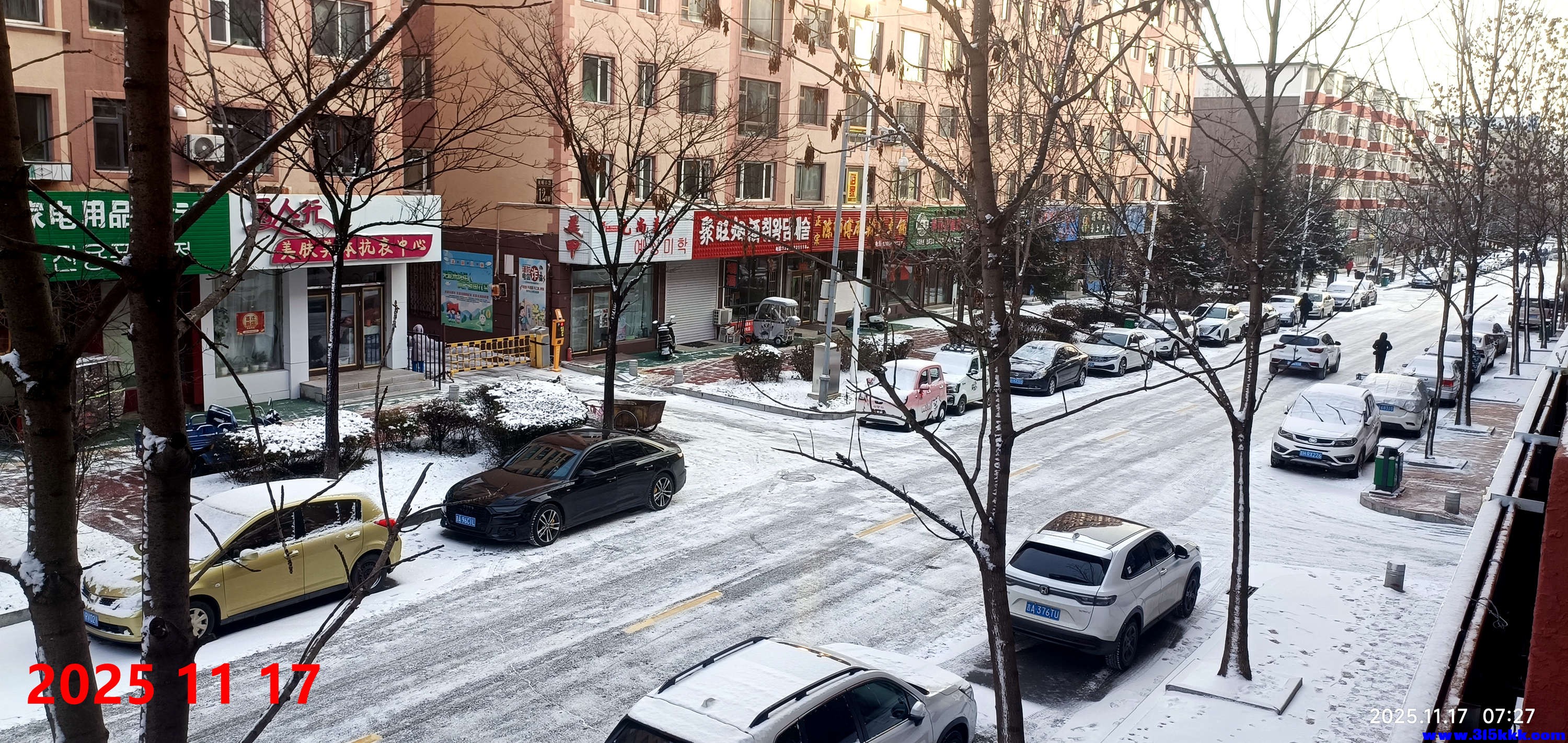 图五：今晨降雪