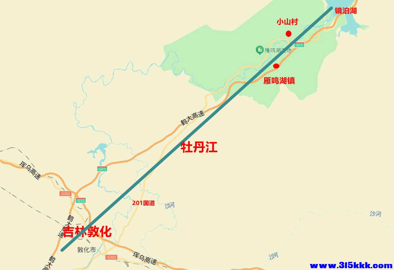 小山村位置示意图